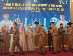 Bupati pimpin Acara Halalbihalal Hari Raya Idul Fitri 1443 H, Pemerintah Kabupaten Way Kanan