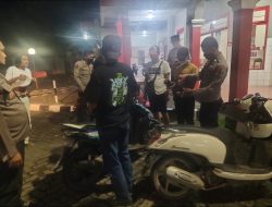 Cegah Gangguan Kamtibmas, Personel Polsek Bajeng Tingkatkan Patroli 