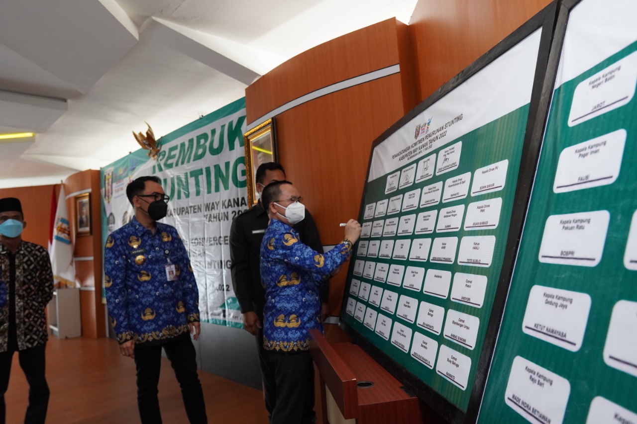 Bupati Raden Adipati Surya Hadiri Pertemuan Rembuk Stunting Kabupaten Waykanan
