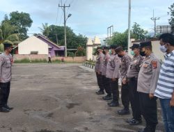 Panit I Samapta Polsek Warunggunung pimpin Apel Pagi