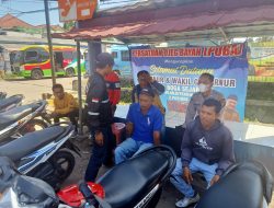 Ajak Warga Patuhi Prokes Kanit Samapta Polsek Bayah Polres Lebak Sambangi Pangakalan Ojek di Simpang Terminal Bayah