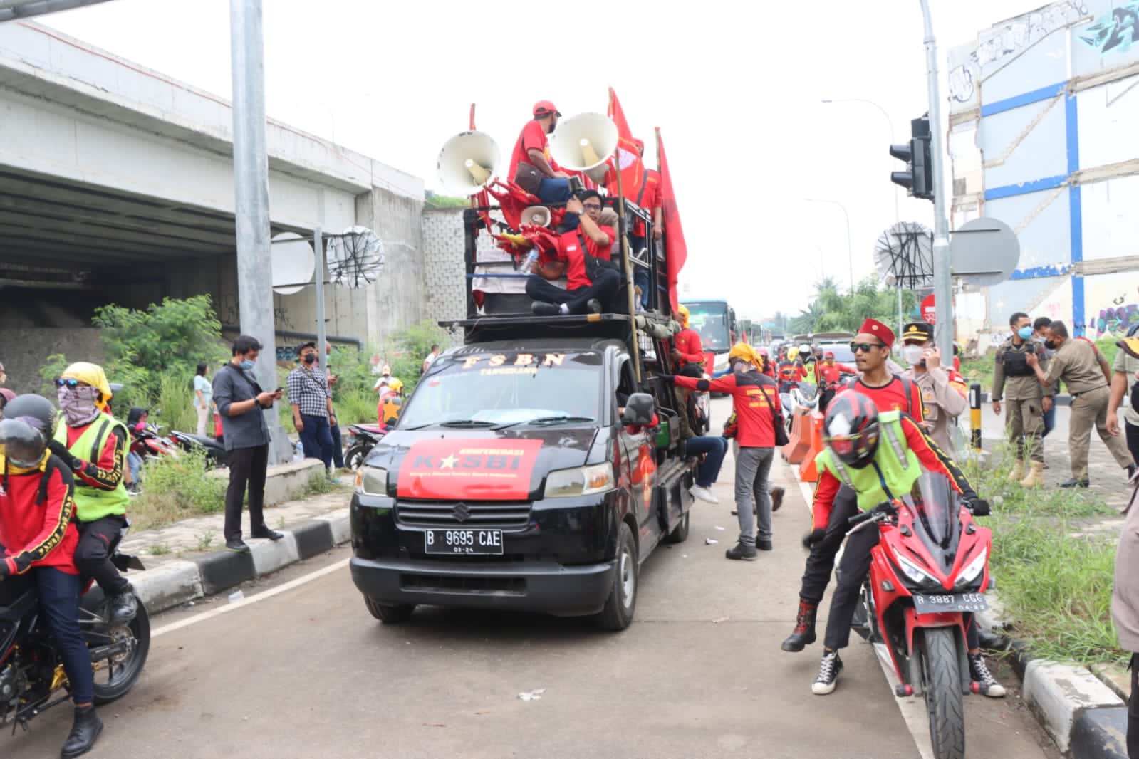 Kawal Massa Aksi ke Jakarta, Kapolrestro Tangerang Terjunkan Pasukan Gabungan