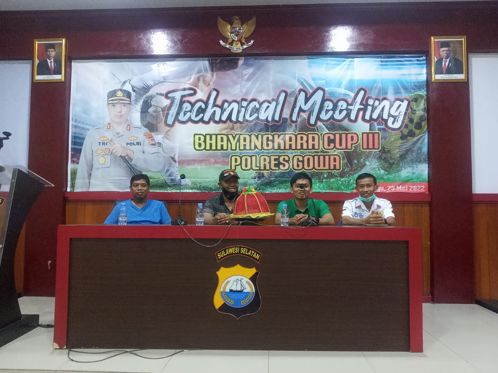 Semarakkan Hari Bhayangkara Ke-76, Panitia Gelar Technical Meeting Persiapan Turnamen Bhayangkara Cup III Polres Gowa