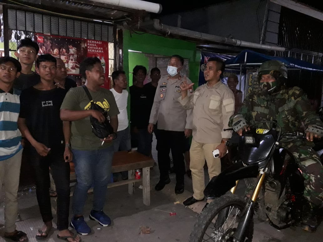 Sinergitas Tripika Somba Opu Gowa Laksanakan Kegiatan Patroli Malam Antisipasi Gangguan Kamtibmas