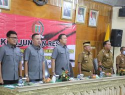 Bupati Lampung Timur M. Dawam Rahardjo Memberi Sambutan Dalam Acara Reses DPRD Provinsi Lampung