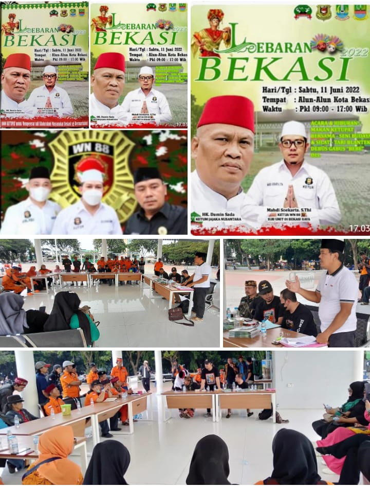 Rapat Panitia Lebaran Bekasi 2022 Bersama Dengan Ketua WN 88 Sub Unit 01 Bekasi Raya Mitra TNI-POLRI, Dan Ketua Umum Jajaka Nusantara.
