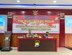 Kunjungi Polres Gowa, Tim Puslitbang Polri Cek Perlengkapan PHH Jelang Pemilu 2024