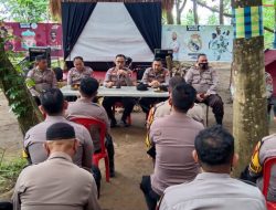 Menekan Gangguan Kamtibmas kasat Dimas Polres Gowa Kumpulkan Jajaran Kanit Binmas dan Bhabinkamtibmas 