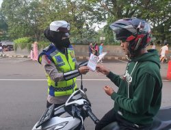 Sat Lantas Polres Lebak Laksanakan Ops Patuh Maung 2022 di Alun – alun Kota Rangkasbitung