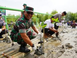 Pasca Penanaman Ribuan Mangrove, Kodim 0602/Serang Gelar Patroli Pesisir Pantai