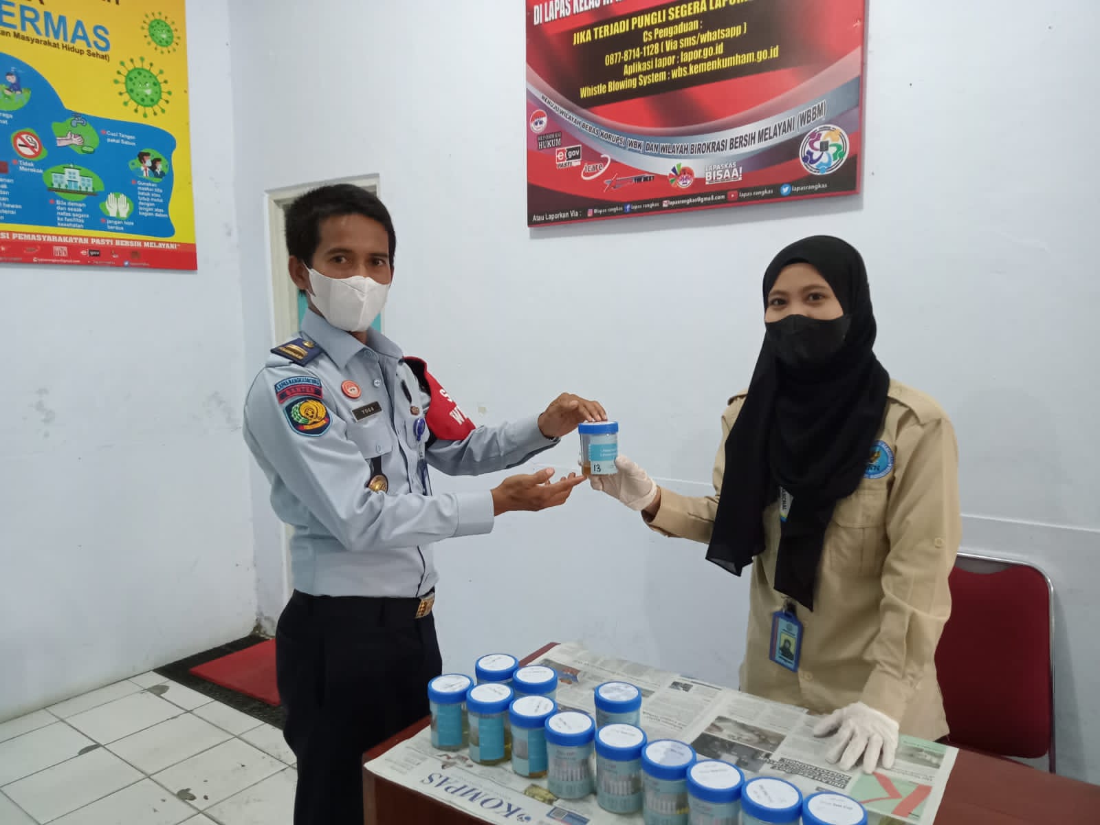 BNN-Kanwil Banten Sidak & Tes Urine Lapas Rangkasbitung, ini Hasilnya