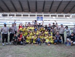 Bhayangkara Gowa FC Juarai Turnamen Sepak Bola Kapolres Gowa Cup III 