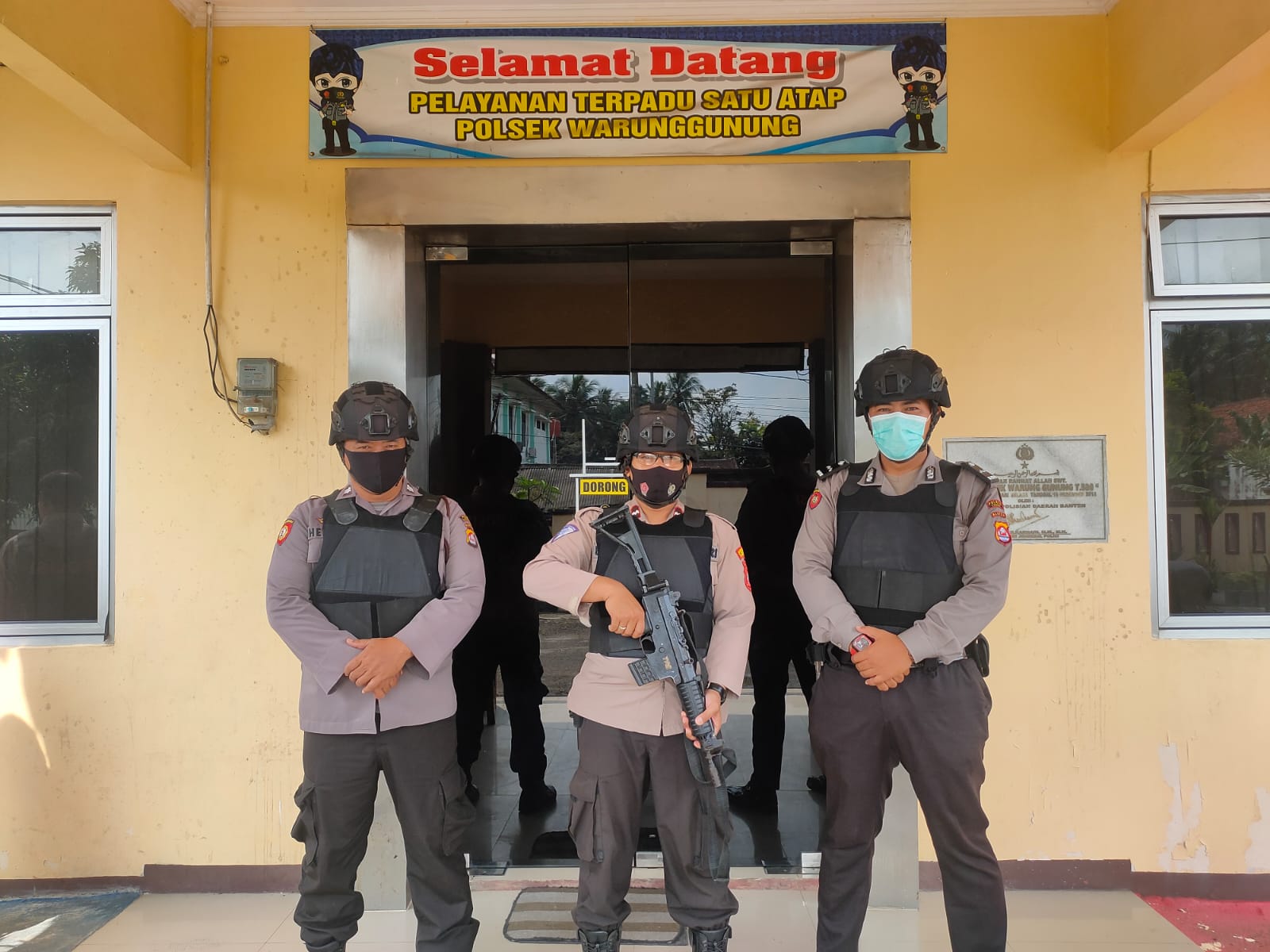 Polsek warunggunung Polres Lebak Maksimalkan fungsi Pengamanan penjagaan Mako