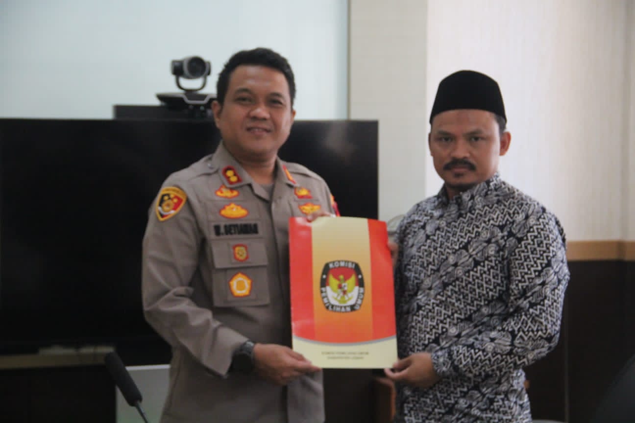 Bahas Tahapan Pemilu, Kapolres Lebak menerima Kunjungan KPU Kabupaten Lebak