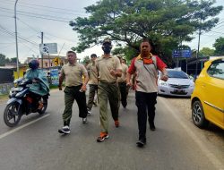 Pererat Sulaturahmi, Personel Polsek Bontonompo Dan Koramil Gelar Olahraga Bersama