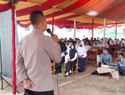 Hadiri MPLS Di SMKN 1 Bayah Kapolsek Bayah Polres Lebak Berikan Sosialisasikan Tertib Berlalulintas