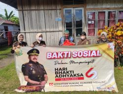 Rangkaian HBA ke-62, Kejari Belitung Bagikan Baksos Kepada Yatim Piatu, Janda dan Disabilitas