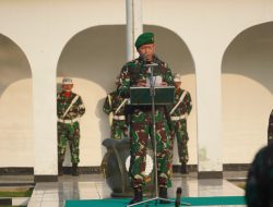 Kasrem 064/MY Bacakan Amanat KASAD Pada Upacara Bendera