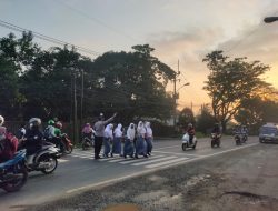 Personil Polsek Warunggunung Polres Lebak Melaksanakan Strong Point di SMK MHI