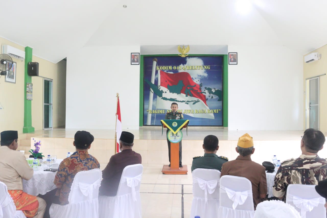 Dandim 0414 Belitung Laksanakan Komsos dengan Pers dan Aparatur Pemerintah