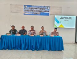 Kapolsek Bayah Polres Lebak Hadiri Lokakarya Mini Tribulanan Blud UPDT PKM Bayah Tahun 2022