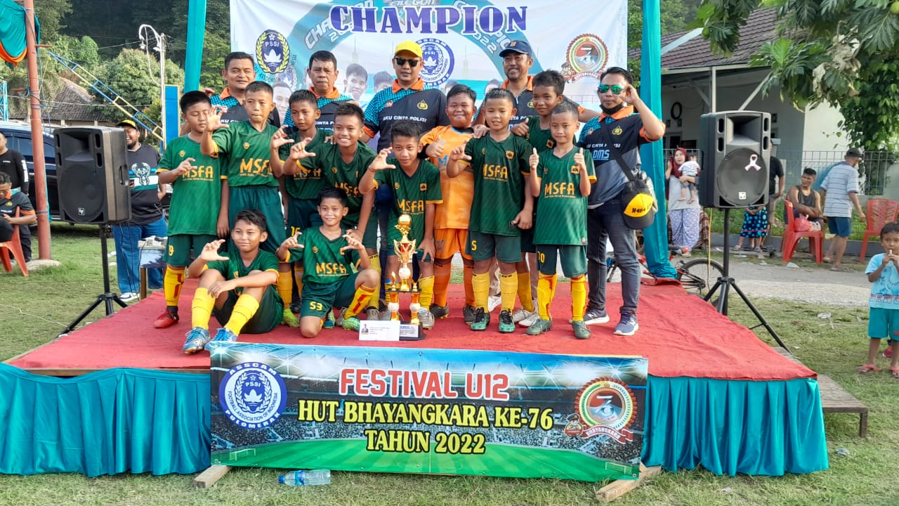 Festival Turnamen Sepak Bola Anak U12 “HUT Bhayangkara Ke- 76” Tahun – 2022 Untuk Regenerasi Tingkat ASCM