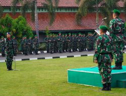 Kasiter Korem 064/MY Pimpin Upacara Bendera Hari Senin