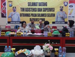 Sat Binmas Polres Gowa Menerima Kunjungan Tim Supervisi Ditbinmas Polda Sulsel