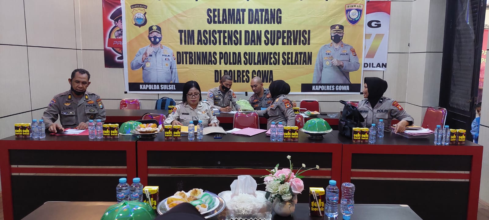 Sat Binmas Polres Gowa Menerima Kunjungan Tim Supervisi Ditbinmas Polda Sulsel