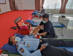 Sambut Dirgahayu & HDKD ke-77, Lapas Rangkasbitung Gelar Donor Darah