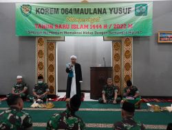 Danrem 064/MY Doa Bersama Menyambut Tahun Baru 1 Muharam 1444 / 2022 M