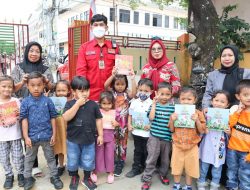 Tanamkan Kecintaan Anak-Anak Terhadap Polri, Plt Kasi Humas Polres Gowa Temui Murid TK Pertiwi