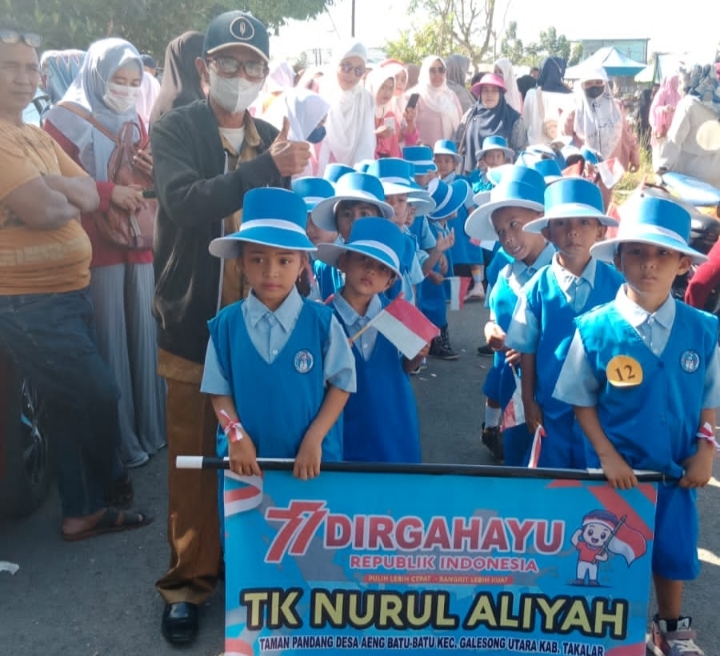 Pelepasan beserta gerak jalan Indah tingkat TK dan PAUD lucu singkat seru dan menarik di kecamatan Galesong Utara