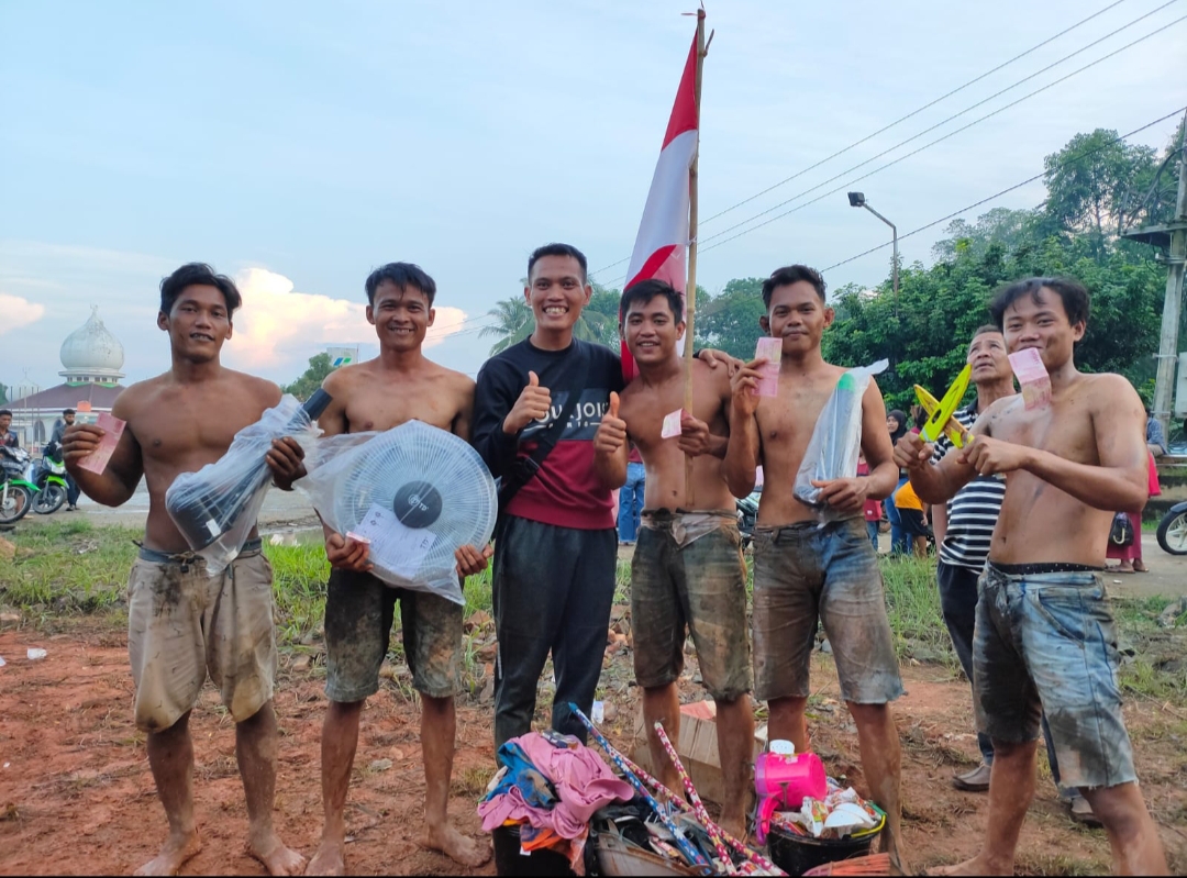 Turut Meriahkan HUT RI Yang Ke 77 SPBU Kampung Gunung Katun Adakan Kegiatan Perlombaan