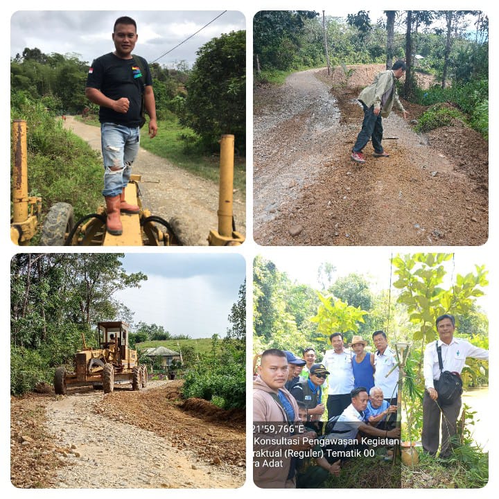 Warga Sungai Betung Bersyukur, Jalan Suka Bangun Menuju Suka Maju Mulai Diperbaiki