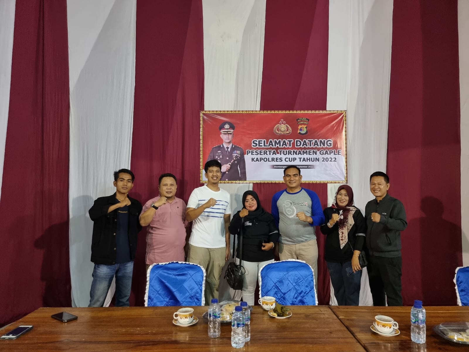 SMSI Way Kanan ikut Turnamen Gaple Kapolres Cup Tahun 2022