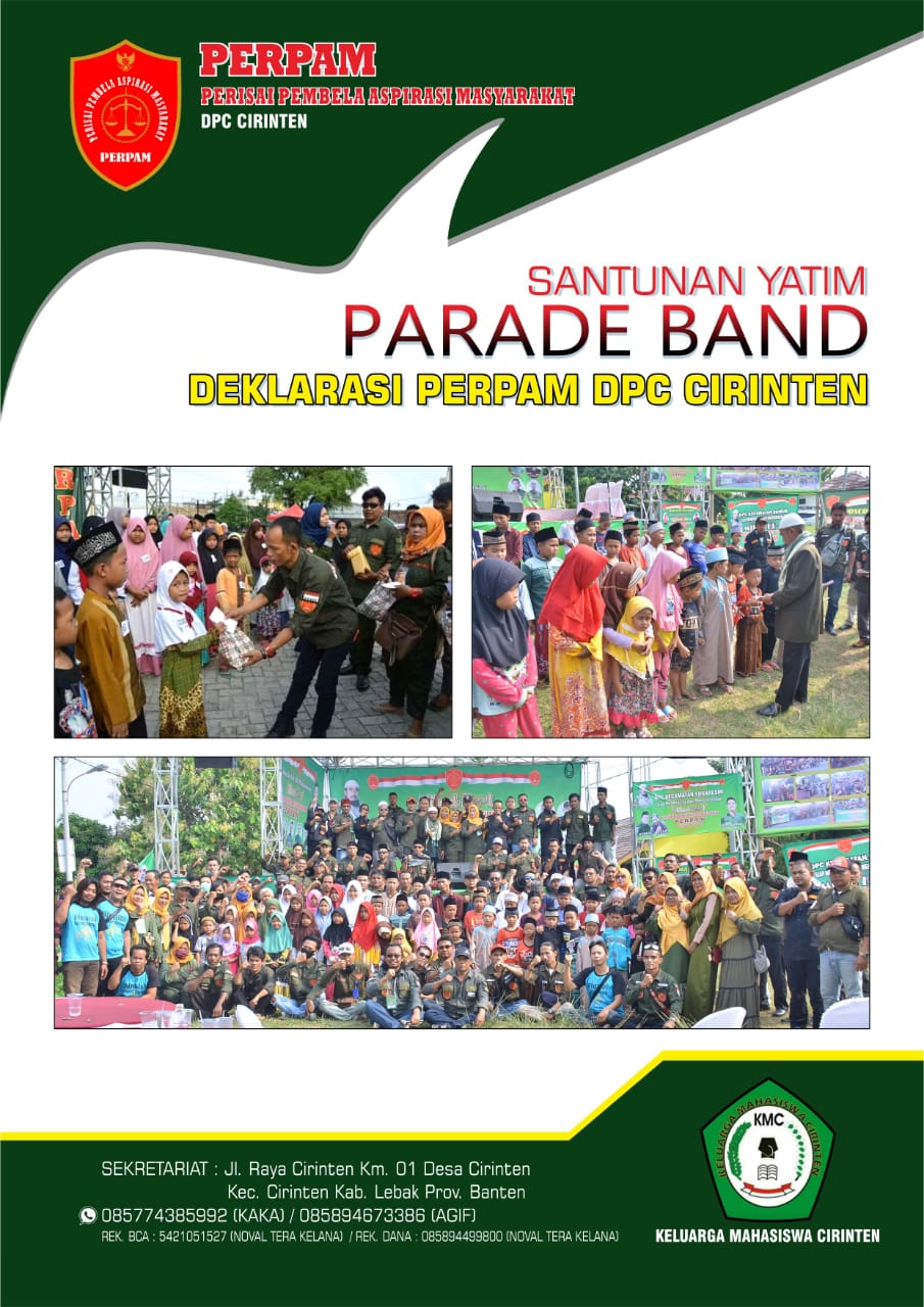 Wacana Deklarasi, Ormas Perpam DPC Cirinten Berencana Akan Gelar Parade Band Serta Santunan Anak Yatim.