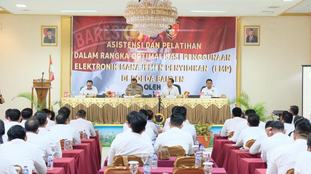 Polda Banten Gelar Asistensi dan Pelatihan Aplikasi Elektronik Manajemen Penyidikan