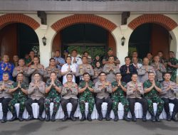 Sinegritas TNI-Polri Danrem 064/MY Di Kunjungi Kapolda Banten