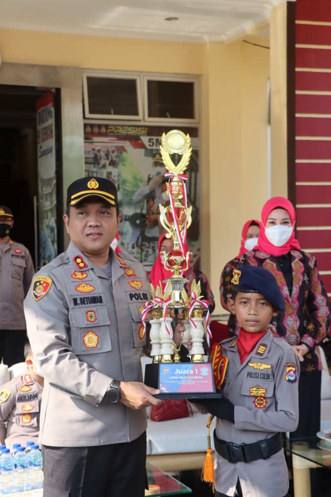 Kapolres Lebak Apresiasi kepada Polisi Cilik Raih Juara I Lomba Pocil Tingkat Polda Banten