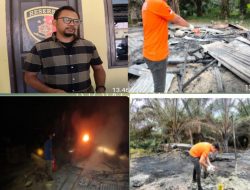 INAFIS Satreskrim Polres Aceh Timur Olah TKP Sumur Minyak Peninggalan Belanda Yang Terbakar