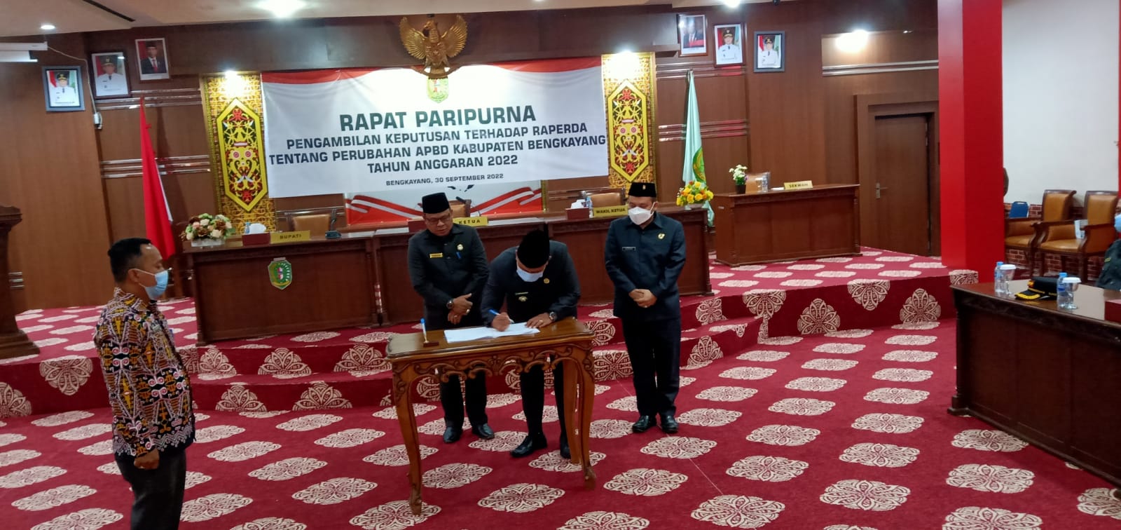 Rapat Paripurna Pengambilan, Keputusan Raperda APBD Perubahan 2022