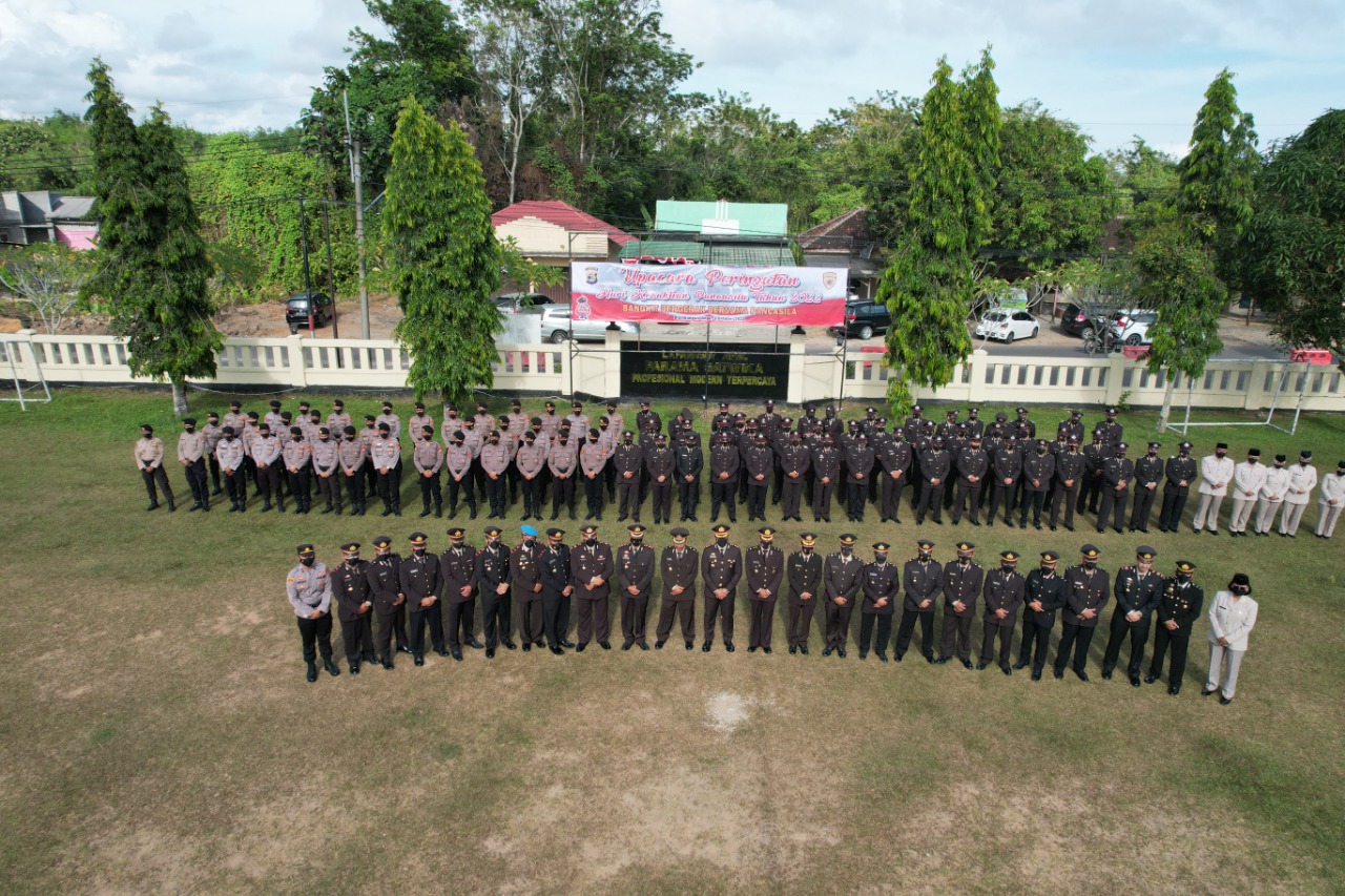 Polres Way Kanan Gelar Upacara Hari Kesaktian Pancasila Tahun 2022