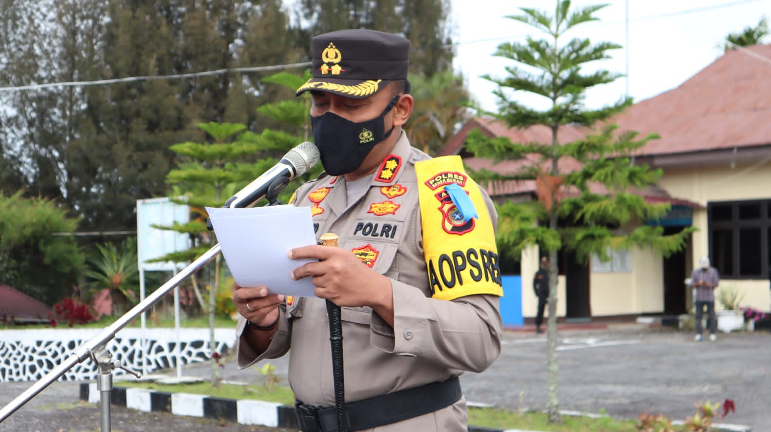 Kapolres Bener Meriah AKBP Indra Novianto S,IK, Pimpin Apel Gelar Pasukan Operasi Zebra Seulawah 2022 