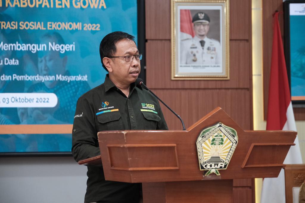 Bupati Gowa Instruksikan Camat Hingga Lurah Bantu BPS Lakukan Pendataan Regsosek Dengan Jujur