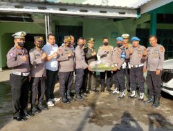 HUT TNI Ke-77, Kapolres Gowa Berikan Kejutan Ke Dandim 1409 Gowa 