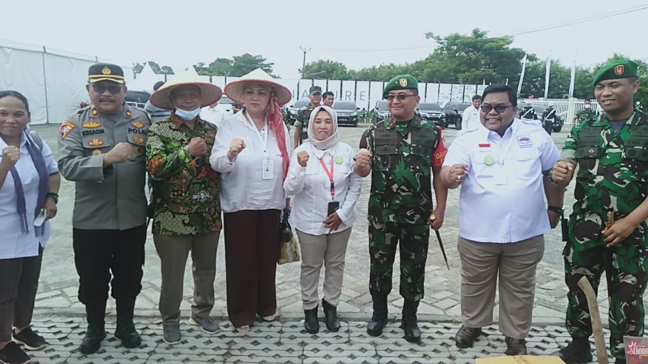 Danrem 064/MY Sambut Kedatangan Wapres Di Tanara