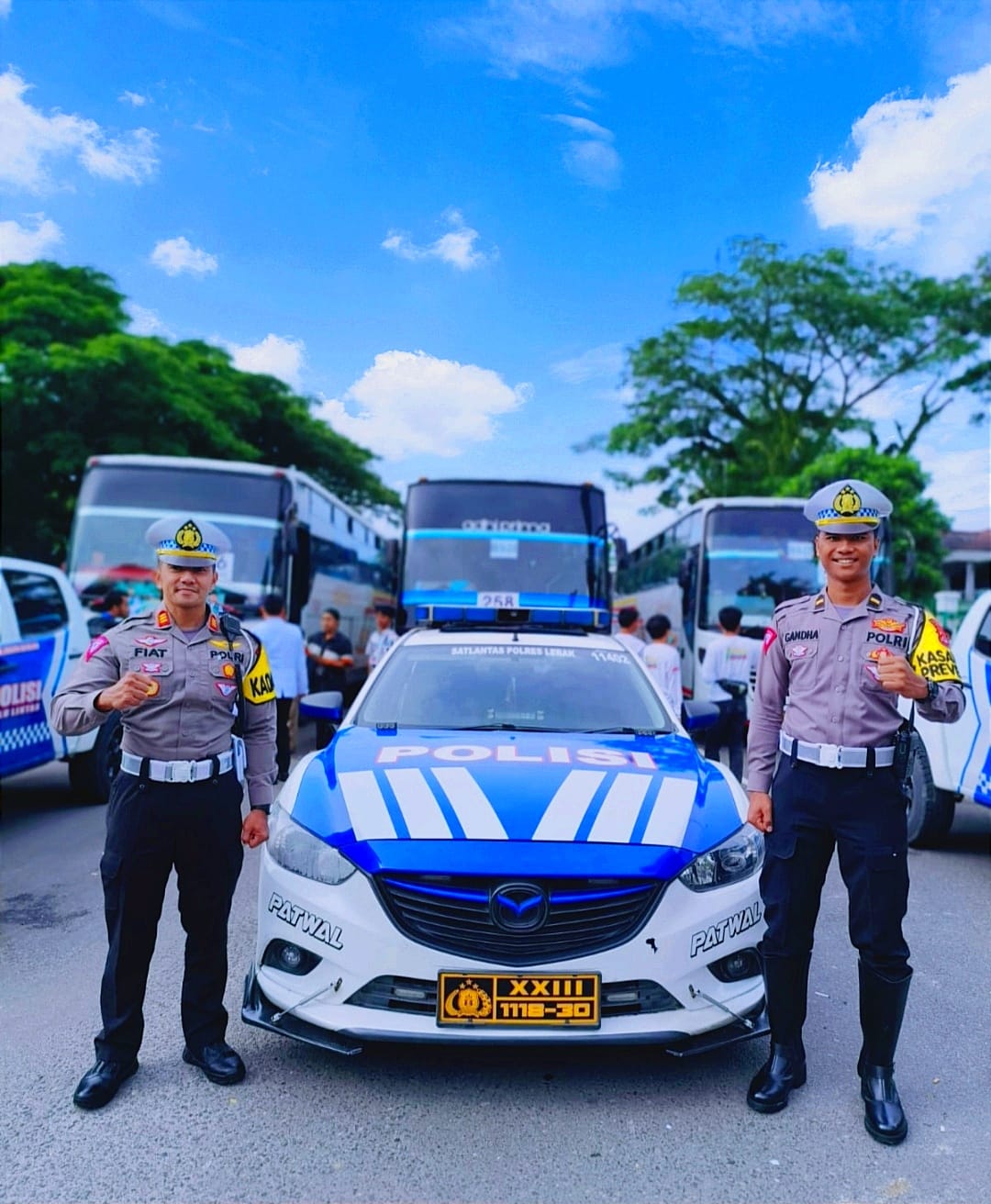 Sat Lantas Polres Lebak Lakukan Pam Jalur dan Pengawalan Rombongan DPD Kesti TTKKDH Lebak