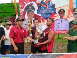 HUT RI ke 77, Desa Suti Semarang Gelar Turnamen Volly Ball Kades Cup 1