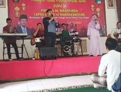 Latansana Band Bareng Napi Lapas Rangkasbitung kompak lantunkan sholawat rosul